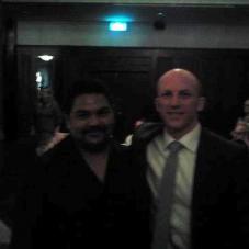 ASA meeting the legend Darren Lockyer at a Life Education Queensland Awards Lunch in 2012